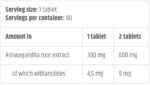 Gold Ashwagandha 90 tablets - Image 2